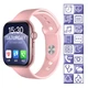 Смарт часы Smart Watch Series 6 FK99PLUS 44mm Aluminium 2 браслета Viber беспроводная зарядка pink розовый - изображение 2