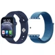 Смарт часы Smart Watch Series 6 FK99PLUS 44mm Aluminium 2 браслета Viber беспроводная зарядка blue синий - изображение 1