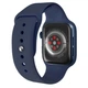 Смарт часы Smart Watch Series 6 FK99PLUS 44mm Aluminium 2 браслета Viber беспроводная зарядка blue синий - изображение 7