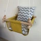 Дитячий гойдалка Infancy Сірий зигзаг, Жовта основа - зображення 3