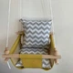 Дитячий гойдалка Infancy Сірий зигзаг, Жовта основа - зображення 5