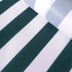 Тентовая ткань оксфорд Super Textiles полоска бело-зелёная 200D, ш. 150 см, пог.м. (2003) - изображение 1