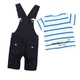 Костюм : Футболка и комбинезон Losan Mc baby boys (017804803/001) Белый M3-62 см - изображение 2