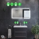LED-зеркало 70x60см, с подогревом и двумя механическими включателями, модель Anvi (Anvig02) - изображение 2