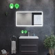 Прямоугольное зеркало с LED подсветкой 90 на 60 см, с механическим выключателем, модель Simphony La Mir (Simphonyg67) - изображение 2