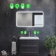 LED-зеркало 90x60см, с подогревом и двумя механическими включателями, модель Ahana (Ahanag68) - изображение 2