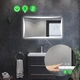 Прямоугольное зеркало с LED подсветкой 80 на 70 см, с двумя сенсорами и подогревом, модель Amado La Mir (Amadog56) - изображение 2