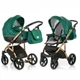 Дитяча універсальна Коляска 2 в 1 mioobaby ZOOM Royal Edition 13, 107, Зелений/золотий - зображення 2