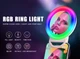 Кольцевая селфи-лампа с зеркалом Selfie Ring Light H8-1 для телефона, планшета - изображение 2