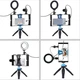 Комплект блогера Puluz PKT3025 4 в 1 (микрофон, LED кольцо,риг и штатив) - изображение 6