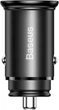 Автомобильное зарядное устройство BASEUS Circular Metal PPS Quick Charger Car Charger (Support VOOC) |1USB/1Type-C, 5A/30W, QC/PD| (CCYS-C01) - изображение 1