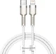 Kabel Baseus Cafule Metal Type-C do Lightning PD 20W 1 m biały (CATLJK-A02) - obraz 1