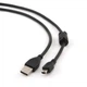 Кабель Cablexpert Premium USB - mini USB V 2.0 (M/M), феррит, 1.8 м, черный (CCF-USB2-AM5P-6) - изображение 1