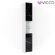 Пенал для ванной Vicco Nero, белый, мраморный - изображение 1