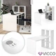 Стол с USB зарядкой Vicco Emir, белый - изображение 3