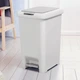 Відро для сміття MVM з кришкою і педаллю BIN-01 45 л Сіре (BIN-01 45L GRAY) - изображение 3