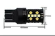 Двухцветные светодиодные лампы Led 7443 T20 W21/5W W3x16q 44SMD 3030 12V Белый Желтый с обманкой Autoexpect (74350) - изображение 2