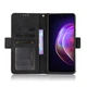 Чехол-книжка с кармашками Deexe Wallet Stand для VIVO V21 - Black - изображение 3