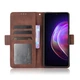 Чехол Deexe Wallet Stand для VIVO V21 - Brown - изображение 3