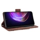 Чехол Deexe Wallet Stand для VIVO V21 - Brown - изображение 4