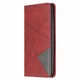 Чохол-книжка з кишеньками UniCase Geometric Pattern для Xiaomi Redmi Note 8 Pro - Red - зображення 2