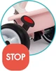 Детский велосипед Smoby Toys металлический с козырьком багажником и сумкой Розово-серый 66х49х100 см (741401) - зображення 7
