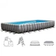 Бассейн каркасный INTEX 26374/26372/28372, прямоугольный, 975х488х132 см песоч.насос 28648, лестница, подстилка, чехол - изображение 5