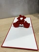 3D открытка Shishi "Сердца" 15,5 х 15,5 см красная - изображение 3