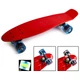 Пенни борд скейт Penny Board 22" ABEC-7 Красный со светящимися колесами - изображение 1