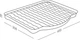 Сушка для посуды MBM HOME 45.5х35.8х3.5 см Белая (DR-01 WHITE) - изображение 3
