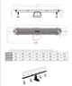 Душевой лоток Pestan Premium Slim длиной 850 мм (13100035) TM Pestan - зображення 2