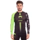 Рашгард мужской с длинным рукавом Venum Logos 8128 размер XL (48-50) Black-Green - изображение 1