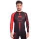 Рашгард мужской с длинным рукавом Venum Logos 8128 размер XL (48-50) Black-Red - изображение 1
