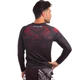 Рашгард мужской с длинным рукавом Venum Nogi 8136 размер M (44-46) Black-Red - изображение 2