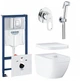 Набір для дому 3 в 1 компакт GROHE Euro Ceramic 39206CB0 з душовим гарнітуром - зображення 1