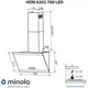 Вытяжка кухонная Minola HDN 6202 BL/INOX 700 LED - изображение 2