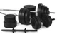 Профессиональная скамья со стойками RN-Sport black rock + 4 грифа, 115 кг блинов - изображение 5
