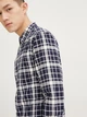 Рубашка с рукавами 3/4 Jack & Jones 217131503 M (80274M) Синий - изображение 4