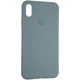 Чохол Fiji Silicone Case для Apple iPhone X бампер Full Soft Granny Grey - зображення 1