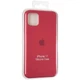 Чехол Fiji Silicone Case для Apple iPhone 11 бампер накладка Full Soft Garnet - зображення 4