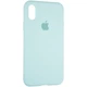 Чохол Fiji Silicone Case для Apple iPhone XS бампер накладка Full Soft Ice Sea Blue - зображення 1