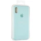 Чохол Fiji Silicone Case для Apple iPhone XS бампер накладка Full Soft Ice Sea Blue - зображення 4