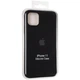 Чехол Fiji Silicone Case для Apple iPhone 11 бампер накладка Full Soft Black - изображение 4
