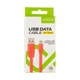Кабель Optima Flat Speed microUSB — USB 1 м для заряджання та передавання даних Green (C-014) - зображення 2