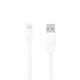 Кабель Optima Flat Speed Lightning - USB 1м Apple Iphone для зарядки и передачи данных White (C-015) - изображение 1
