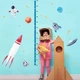 Дитяча вінілова інтер'єрна наклейка на стіну Ростомер Космос Kinder Goods матова - зображення 4