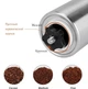 Ручна кавомолка сталева з керамічними жоренами Coffee Time (LB-18525) - зображення 8