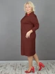 Женское платье NadiN UA1556/3 Терракотовое 56 р - изображение 3