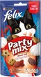 Ласощі для дорослих кішок Purina Felix Party Mix Гриль Мікс зі смаком курки, яловичини та лосося 60 г (7613034119889_1) - зображення 1