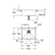 Кухонна мийка Grohe K700U 54x44, під стільницю, 1 чаша, матова, сталь (31574SD1) - изображение 2